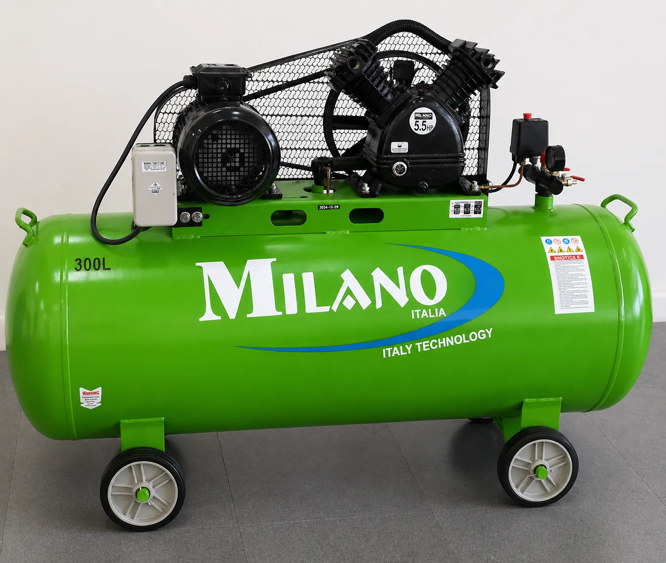 Milano 300 Litres Electric Air Compressor 4HP Industrial