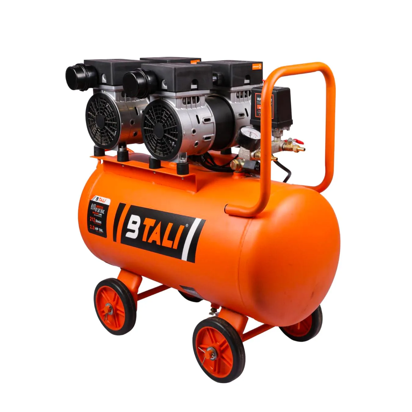 BTALI BT 50T OFAC Oil-Free Silent Air Compressor – Double Block 50L